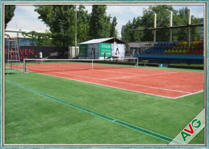 Grama sintética do tênis padrão de ITF, grama falsificada do campo de tênis PP + revestimento protetor LÍQUIDO 0
