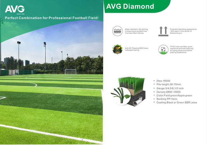Grama artificial Futsal Gazon Synthetique do relvado do PRO futebol do futebol de 60mm 0