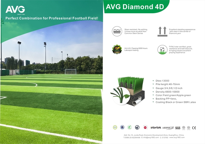 O futebol verde do relvado de FIFA grama a grama artificial do futebol de 60mm 0