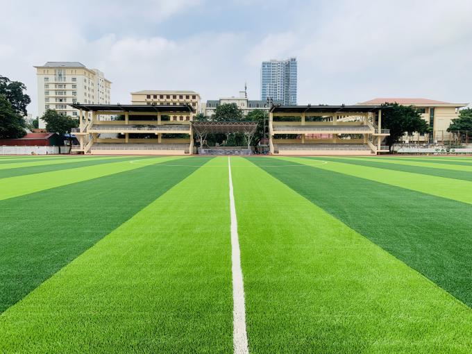 esportes artificiais da grama de 55mm que pavimentam para a terra de futebol do futebol 0