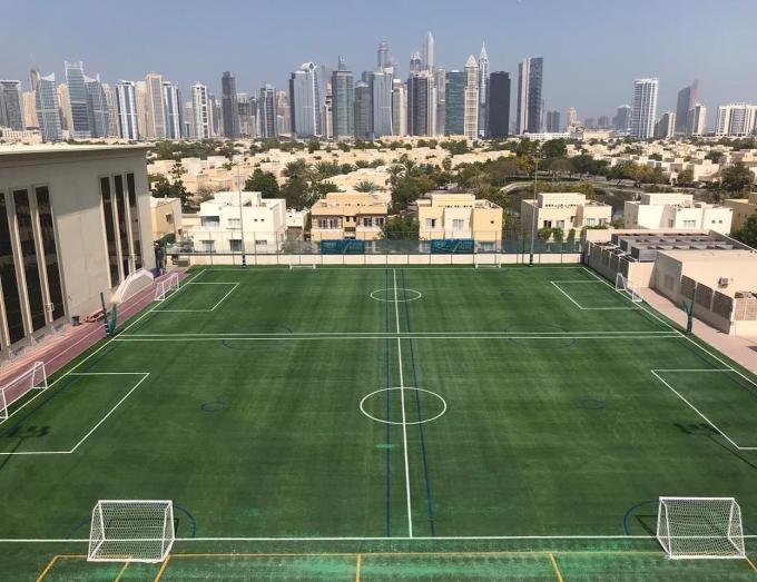 A fábrica artificial do relvado aprovou a grama artificial de 30mm para o estádio de futebol 1