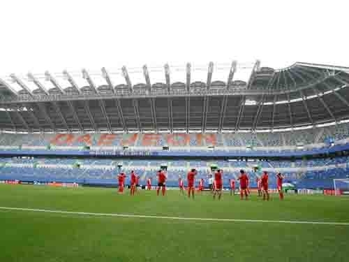 CHINA Esteiras artificiais de vista reais da grama do campo de futebol, relvado sintético do futebol fornecedor