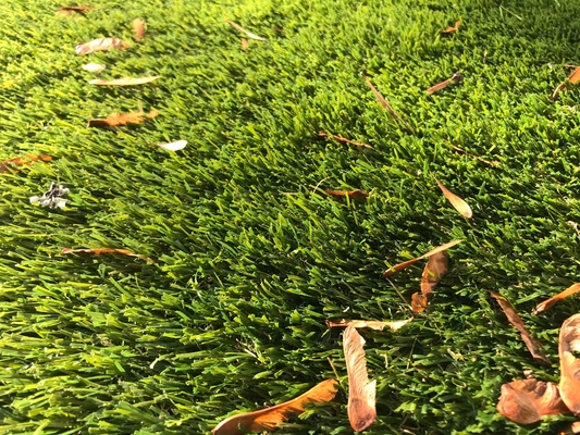 Cor natural artificial do rolo 25mm da grama de tapete do jardim fornecedor