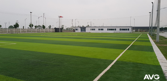 Tapete artificial da grama alta do futebol do relvado da durabilidade 50mm para o futebol fornecedor